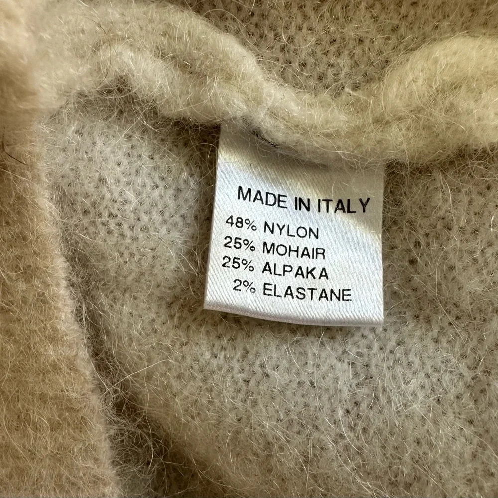 Bartolini Multicolor Chevron Alpaca Mohair Sweater, Medium